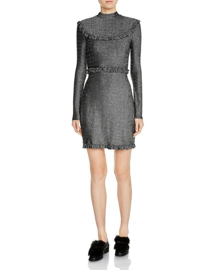 商品Maje|Rister Metallic Sparkle Mini Dress,价格¥1092,第1张图片
