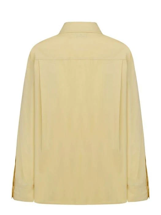 Pin Tuck Sleeve Cotton Shirt Blouse 商品