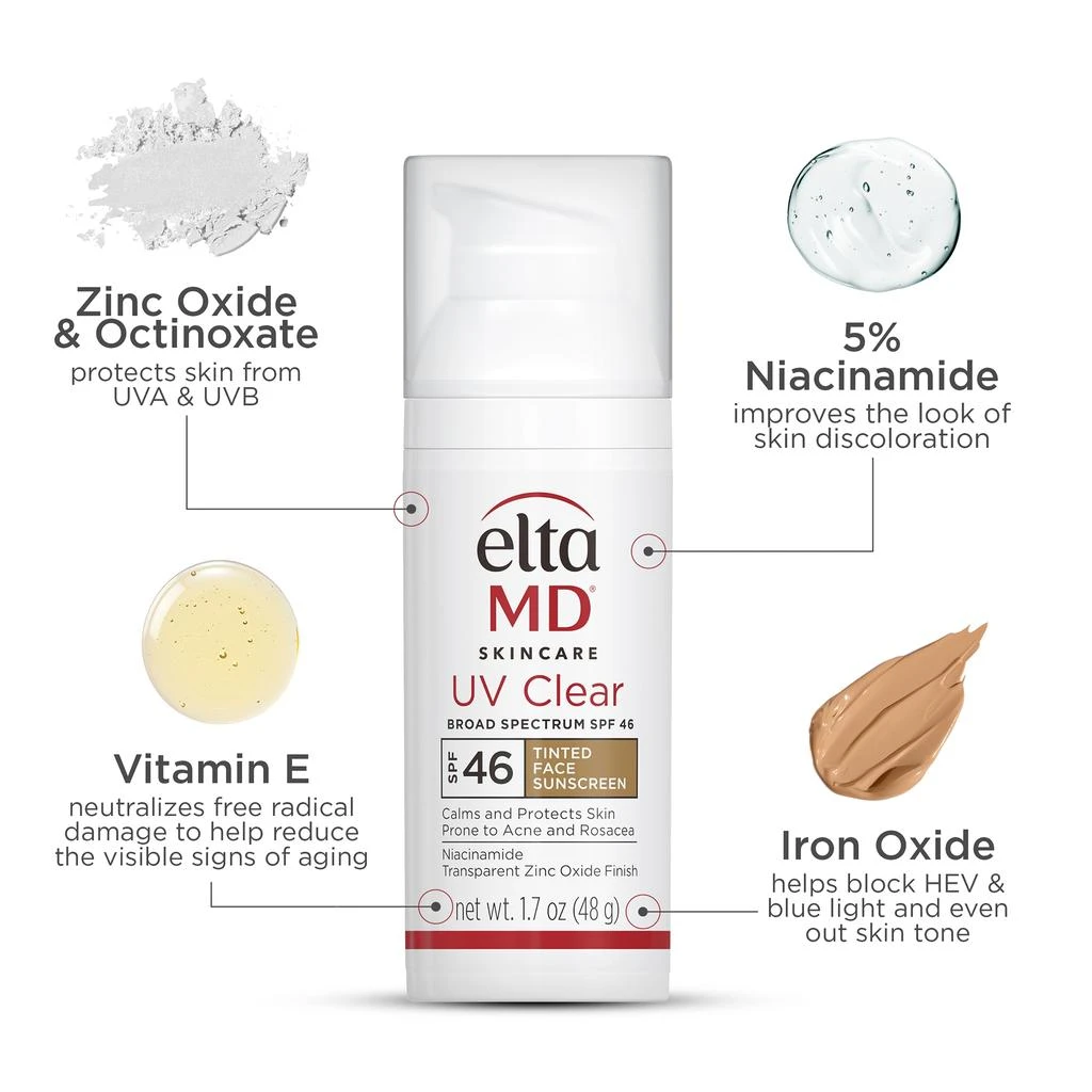 EltaMD UV Clear Broad-Spectrum SPF 46 - Tinted 1.7oz 商品
