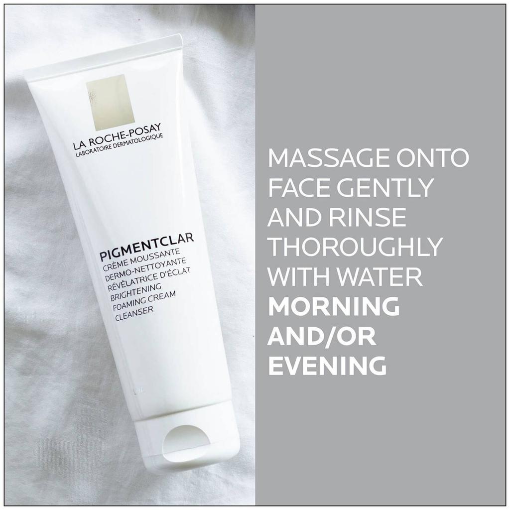 商品La Roche Posay|La Roche-Posay Pigmentclar Brightening Foaming Cream Cleanser for Dark Spots, 4.2 Fl. Oz.,价格¥194,第5张图片详细描述