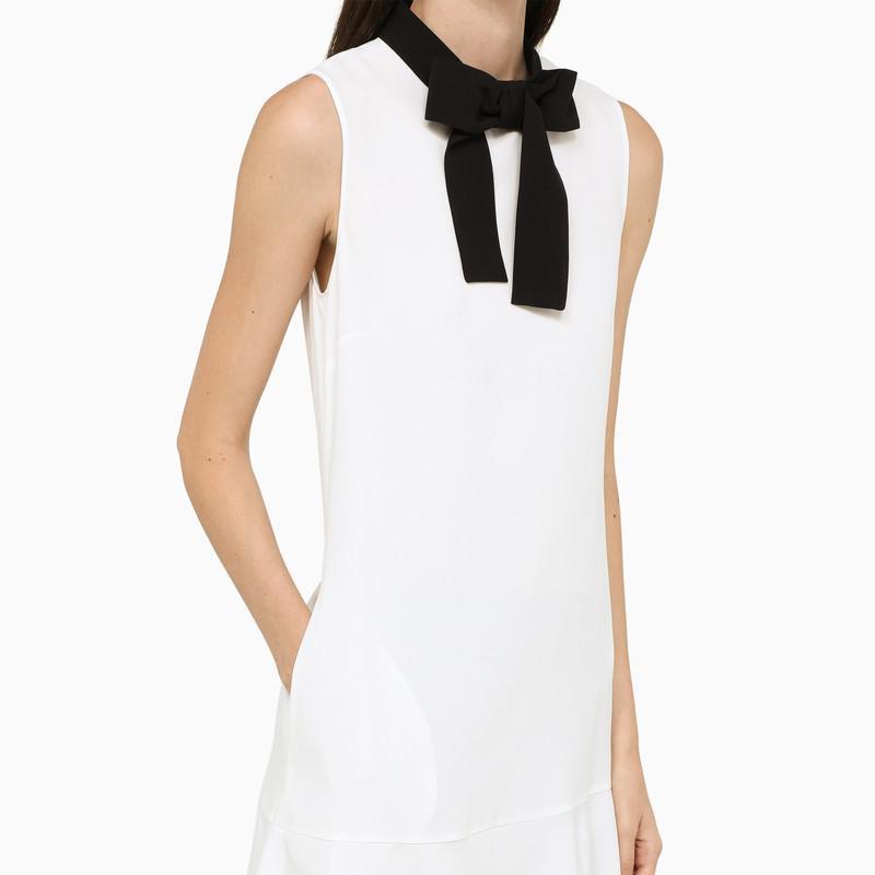 商品RED Valentino|Ivory-coloured dress with bow on the neckline,价格¥2890,第6张图片详细描述