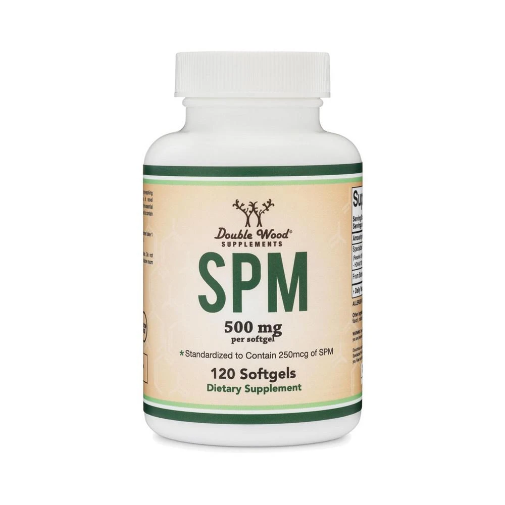 商品Double Wood Supplements|SPM (Pro-Resolving Mediators) - 120 x 500 mg softgels,价格¥372,第1张图片