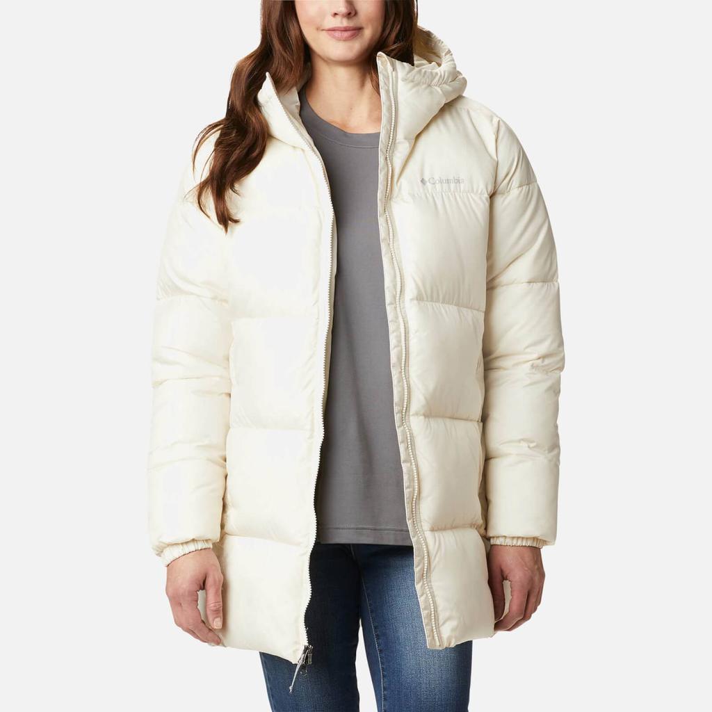 商品Columbia|Columbia Women's Puffect Mid Hooded Jacket - Chalk,价格¥1297,第1张图片