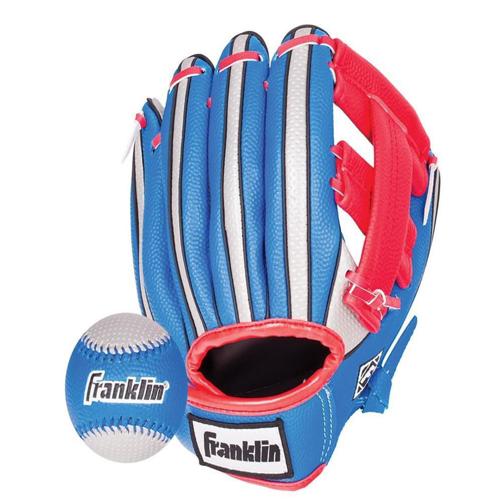 商品Franklin|Air Tech 9" Baseball Glove Right Handed Thrower With Ball,价格¥121,第1张图片