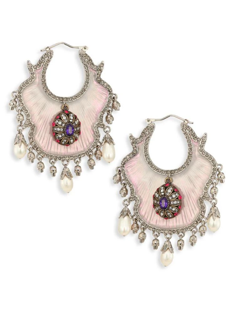 商品Alexander McQueen|Crystal & Faux-Pearl Evening Earrings,价格¥7332,第1张图片