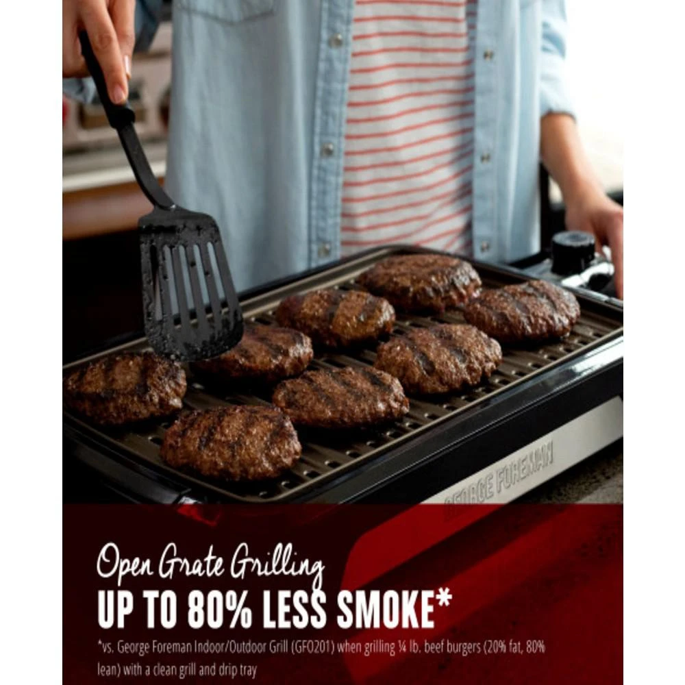 商品George Foreman|Electric Low-Smoke Indoor Grill,价格¥516,第2张图片详细描述