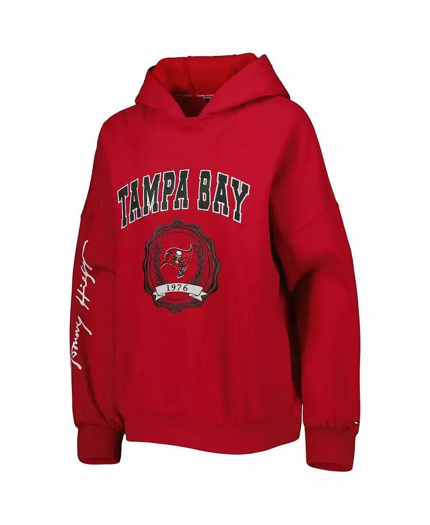 商品Tommy Hilfiger|Women's Red Tampa Bay Buccaneers Becca Drop Shoulder Pullover Hoodie,价格¥501,第2张图片详细描述