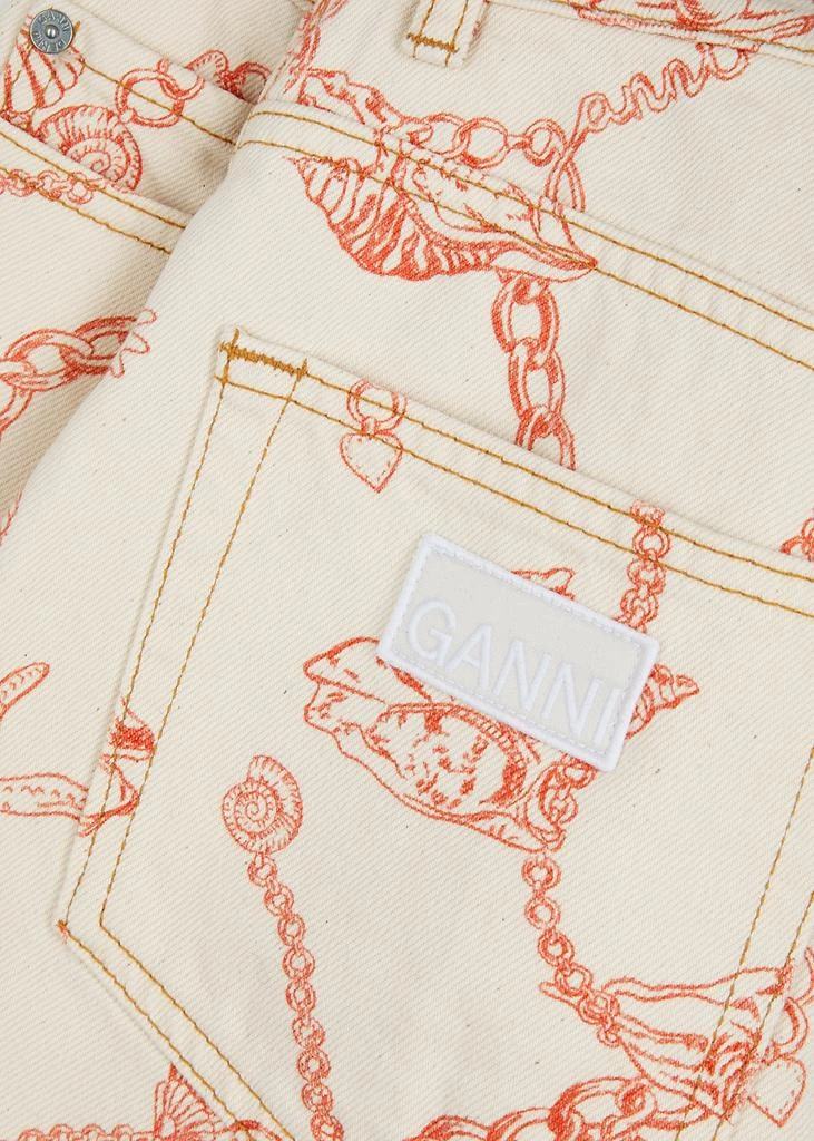 商品Ganni|Printed wide-leg jeans,价格¥816,第5张图片详细描述
