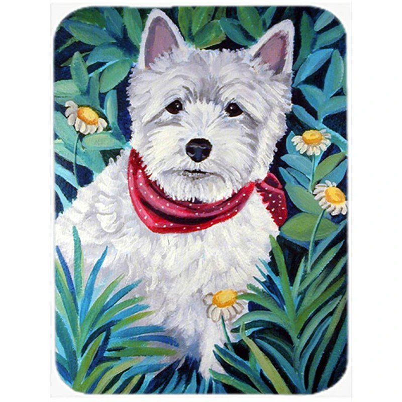 商品Caroline's Treasures|7066LCB Westie Glass Cutting Board L,价格¥258,第1张图片