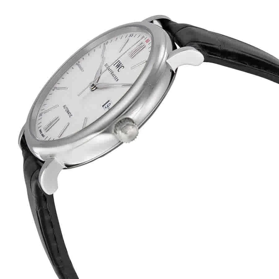 商品IWC Schaffhausen|Portofino Automatic Silver Dial Black Leather Men's Watch 3565-01,价格¥30107,第2张图片详细描述
