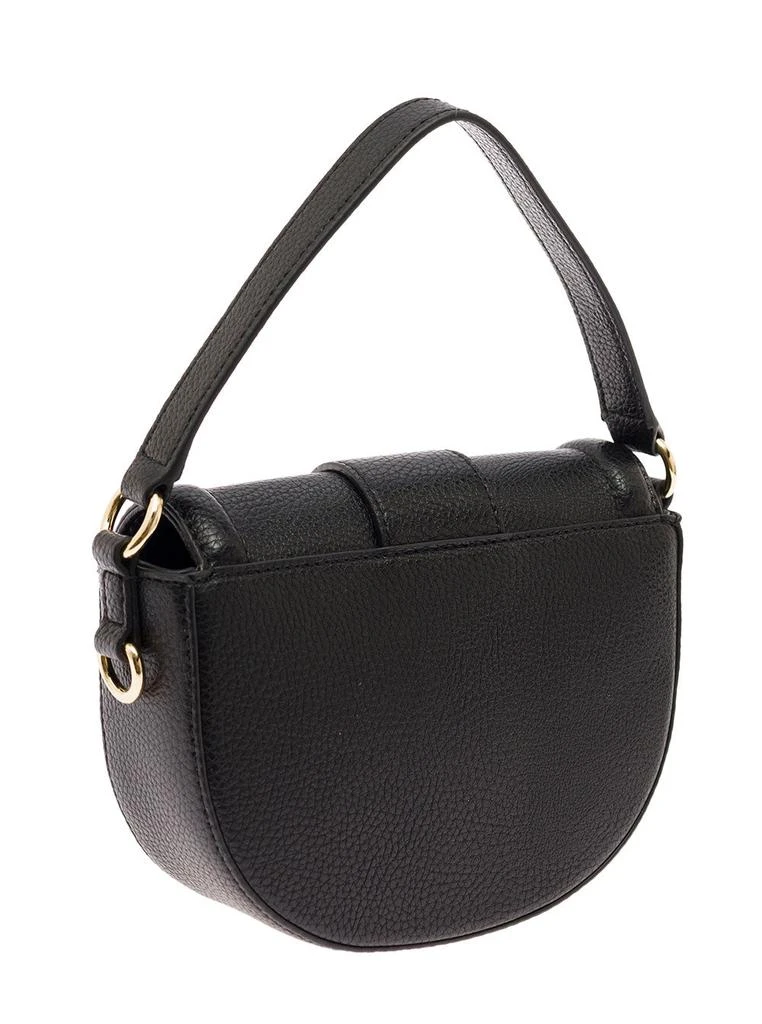 商品Versace|Black Crossbody Bag in Leatherette with Baroque Maxi Buckle VERSACE JEANS COUTURE Woman,价格¥1290,第2张图片详细描述
