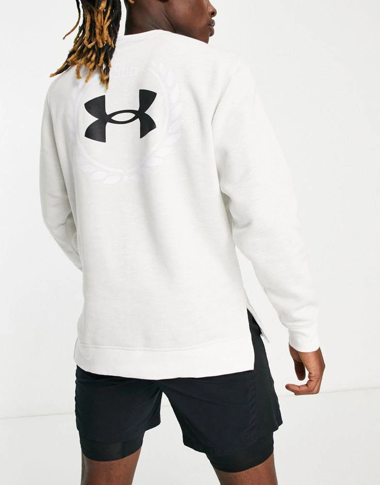 商品Under Armour|Under Armour Training sweatshirt with back print in stone,价格¥385,第4张图片详细描述