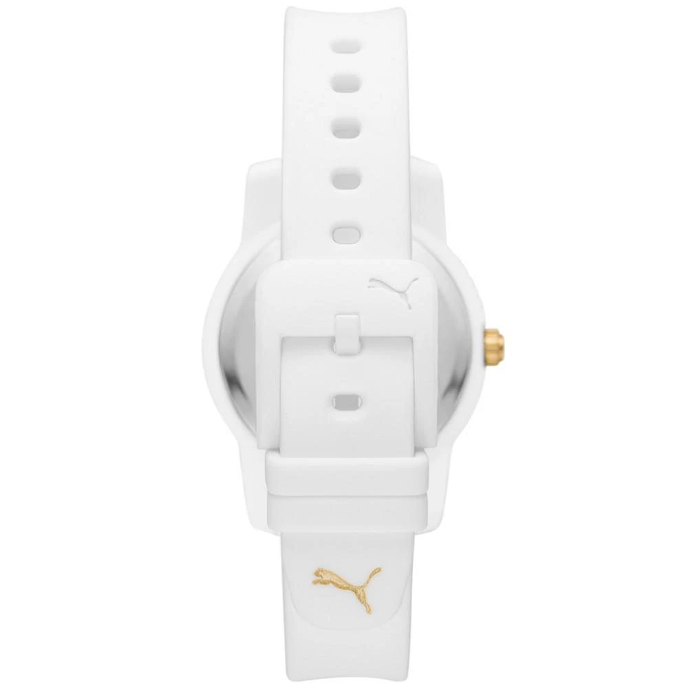 商品Puma|Women's Ultrafresh Three-Hand White Silicone Strap Watch 34mm,价格¥336,第3张图片详细描述