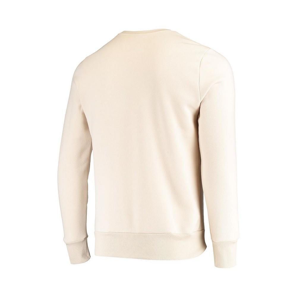 商品Majestic|Men's Threads Oatmeal Texas Rangers Fleece Pullover Sweatshirt,价格¥353,第6张图片详细描述