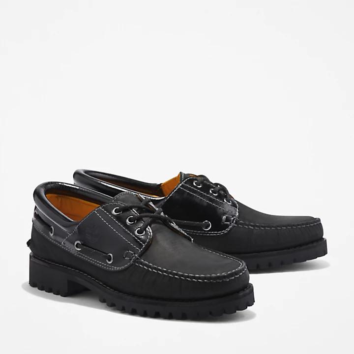 Shop Timberland® 3-Eye Lug Handsewn Boat Shoe for Men in