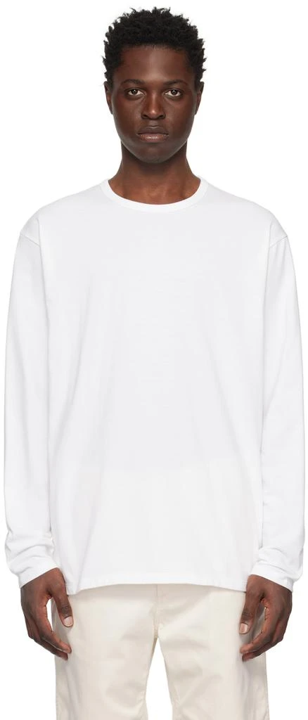 商品Nanamica|White Crewneck Long Sleeve T-Shirt,价格¥544,第1张图片