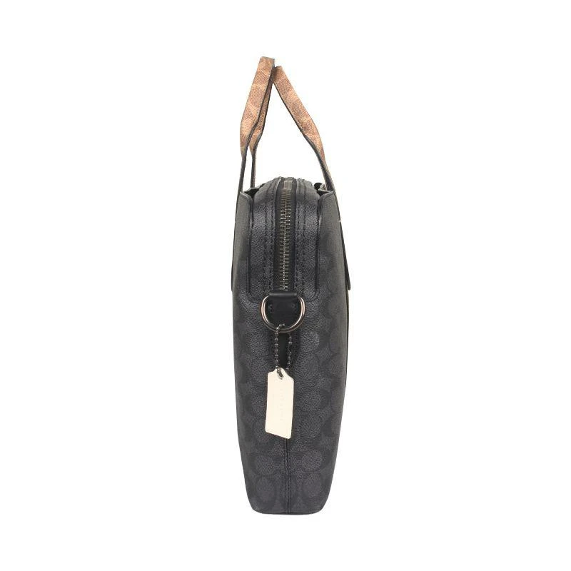 商品Coach|COACH 专柜款大号男士PVC配皮单肩手提公文包5073JIQUA,价格¥4523,第5张图片详细描述