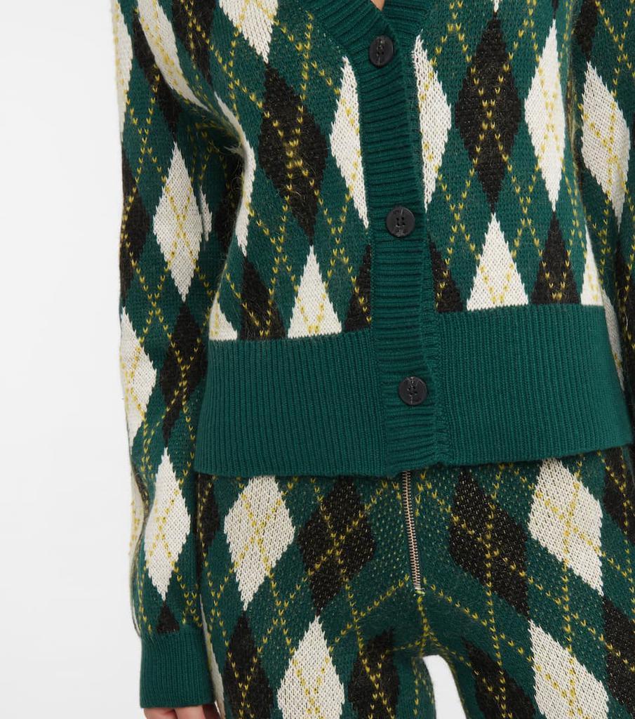 商品Staud|Knave菱形花纹棉质混纺开衫,价格¥1548,第7张图片详细描述