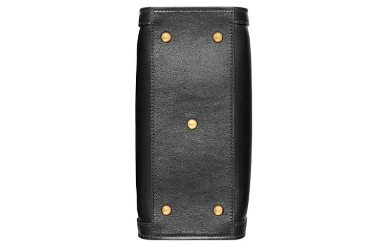 商品[国内直发] Gucci|古驰 Diana 竹节 戴安娜金标Logo情侣同款 皮革 托特包Tote包购物袋手提单肩斜挎包 迷你 男女同款 黑色,价格¥16073,第7张图片详细描述