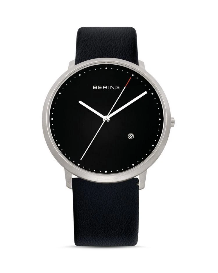 商品Bering|Leather Strap Watch, 39mm,价格¥883,第1张图片