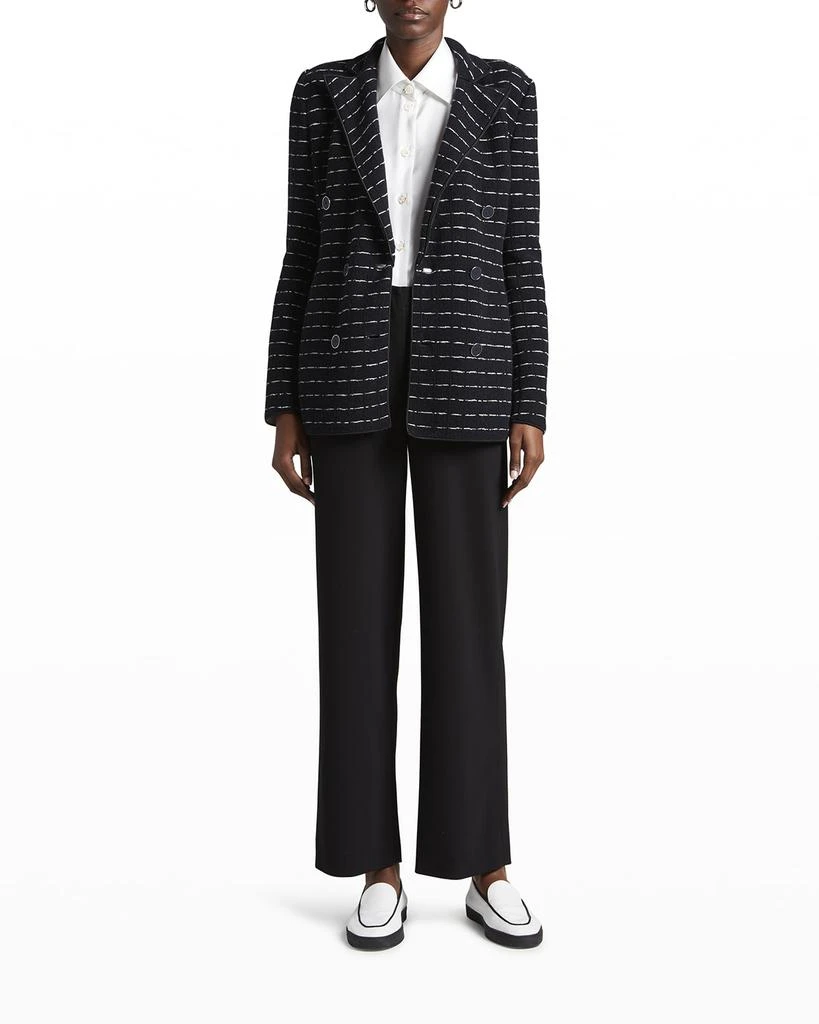 商品Giorgio Armani|Double-Breasted Jersey Jacquard Blazer Jacket,价格¥23139,第3张图片详细描述