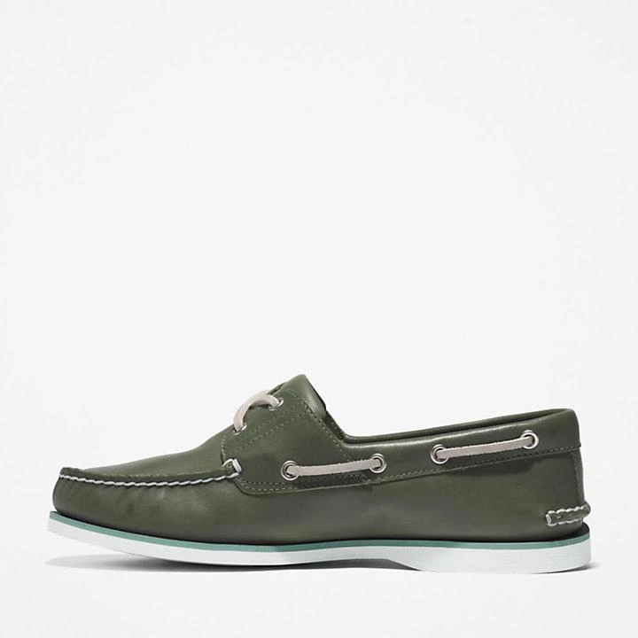 Timberland® 2-Eye Classic Boat Shoe for Men in Dark Green 商品