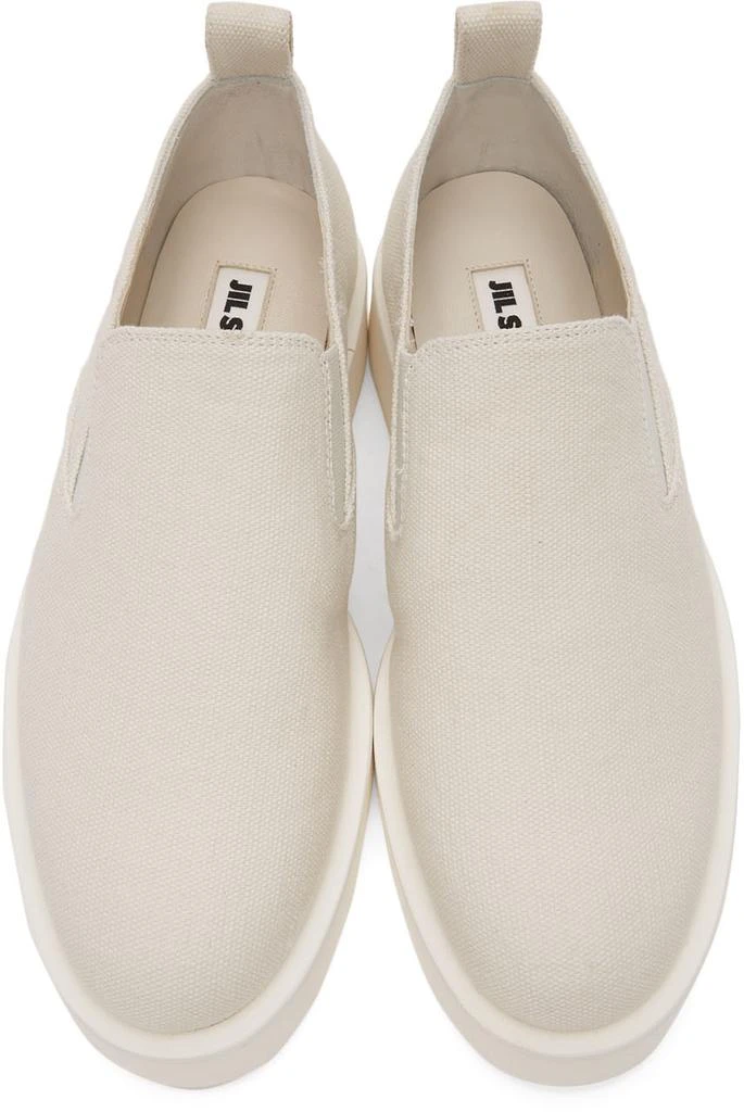 商品Jil Sander|Off-White Slip-On Platform Sneakers,价格¥1074,第5张图片详细描述