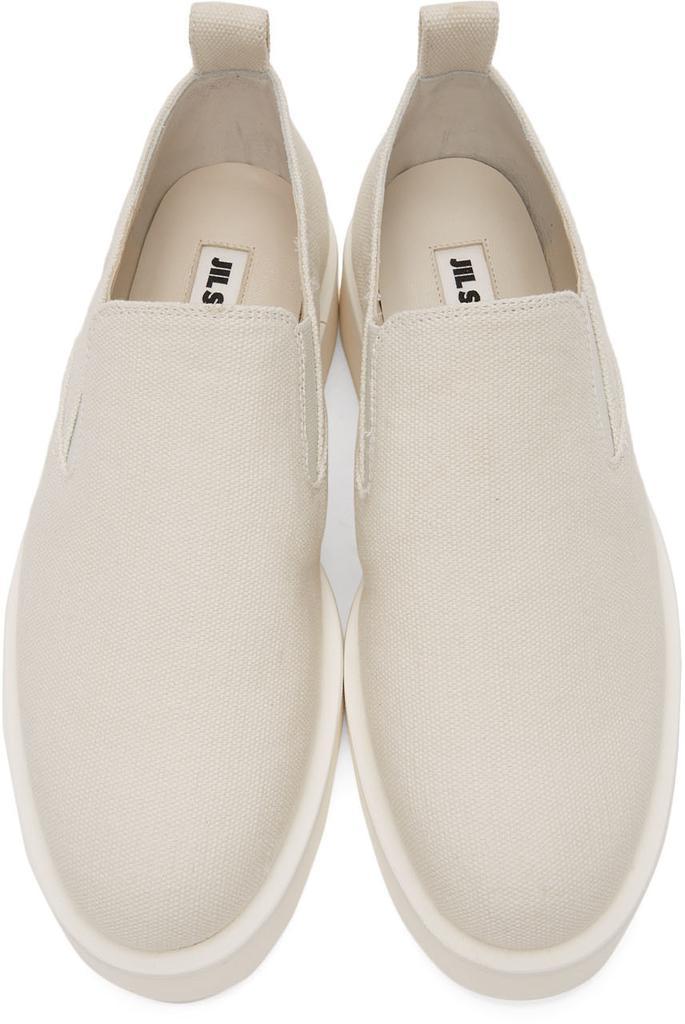 商品Jil Sander|Off-White Slip-On Platform Sneakers,价格¥3967,第7张图片详细描述