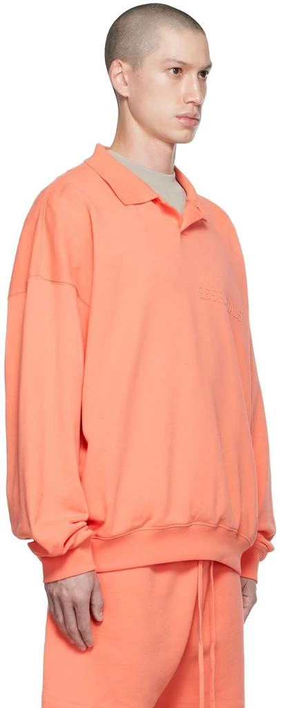 商品Essentials|Pink Long Sleeve Polo,价格¥360,第2张图片详细描述