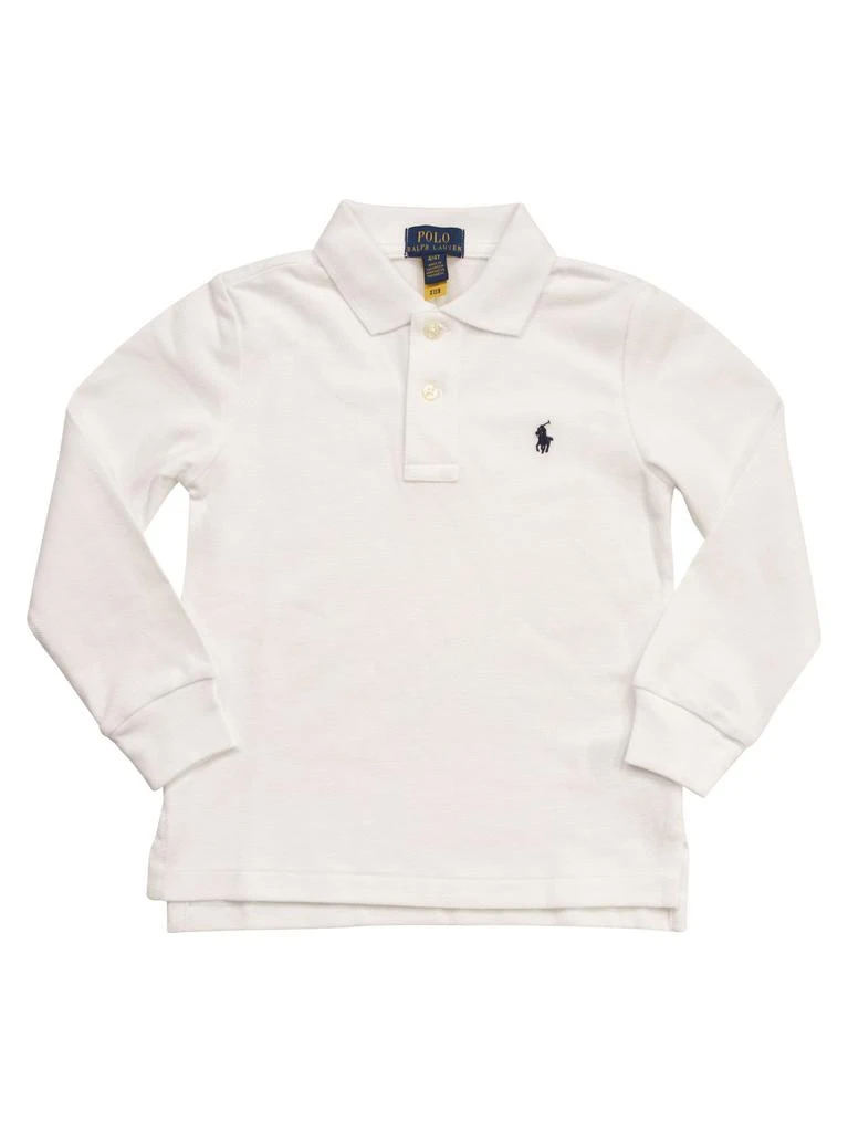商品Ralph Lauren|Long-sleeved Pique Polo Shirt,价格¥903,第1张图片