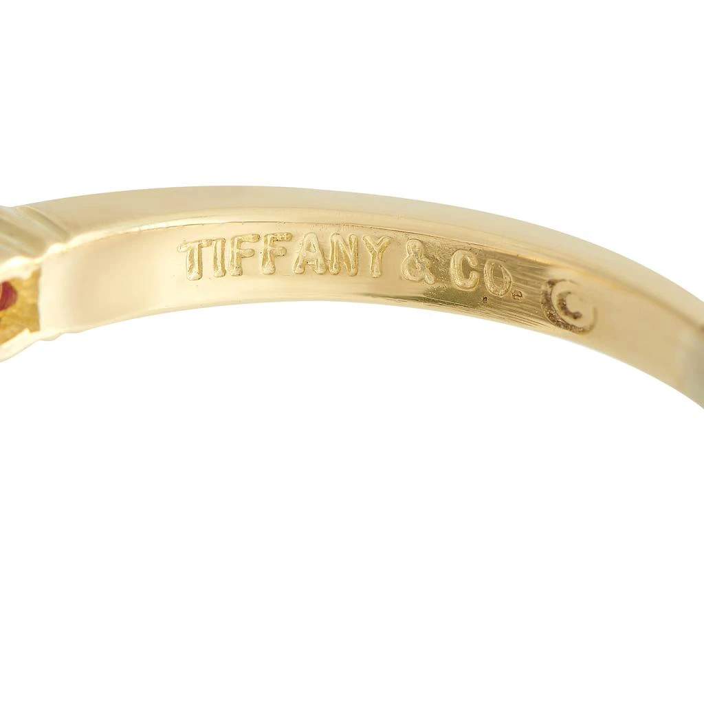 商品[二手商品] Tiffany & Co.|Tiffany & Co. 18K Yellow Gold 0.20 ct Diamond and Ruby Ring,价格¥9537,第4张图片详细描述