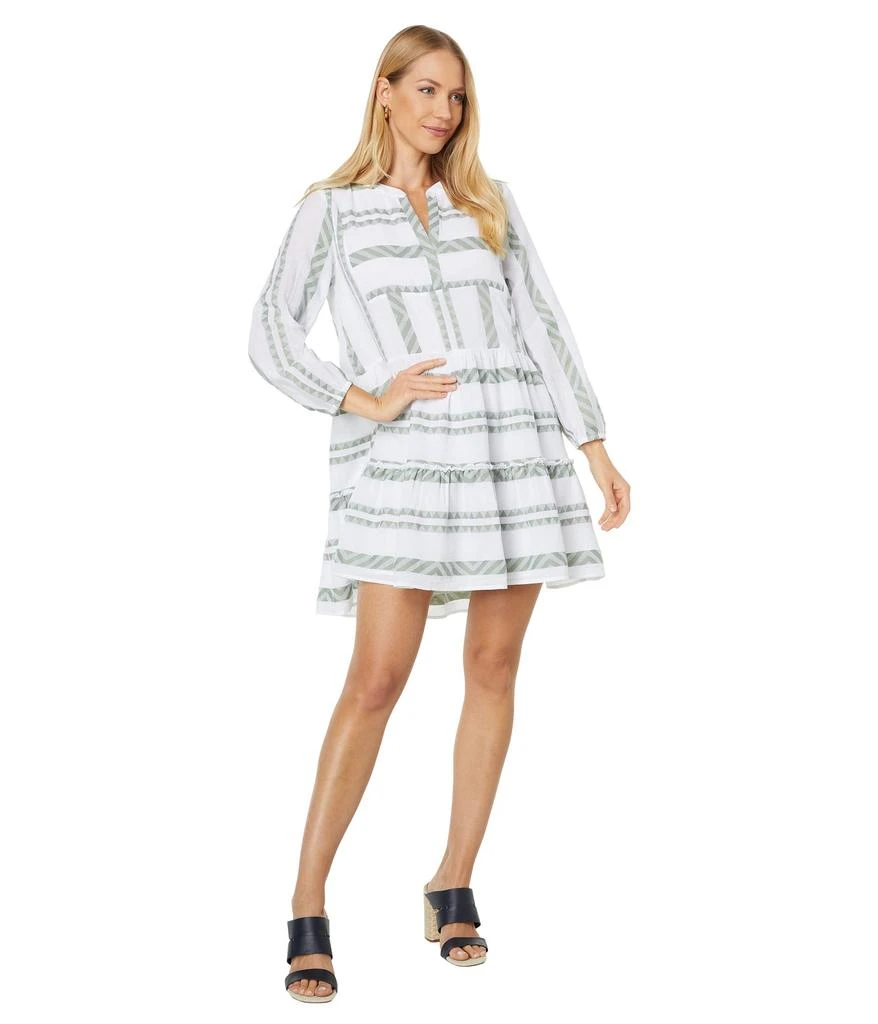 商品Vineyard Vines|Breezy Tiered Jacquard Dress,价格¥1400,第4张图片详细描述