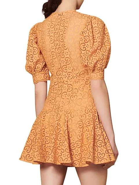 商品Sandro|Kendal Broderie Anglaise Dress,价格¥1687,第4张图片详细描述