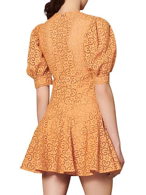 商品Sandro|Kendal Broderie Anglaise Dress,价格¥1641,第6张图片详细描述