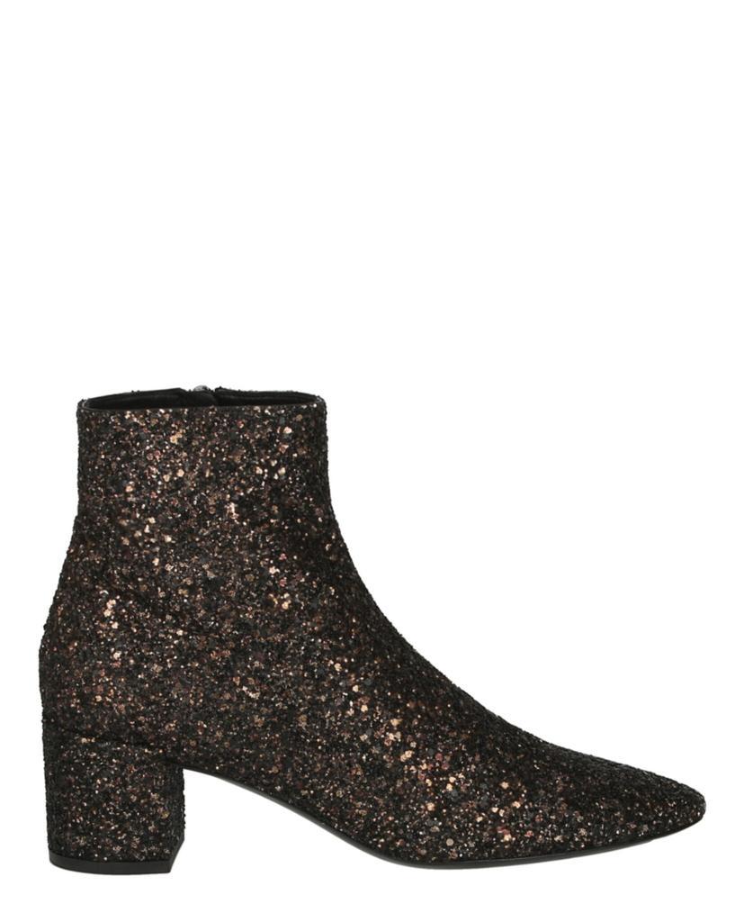 商品Yves Saint Laurent|Lou Lou Glittered Ankle Boots,价格¥3790,第1张图片