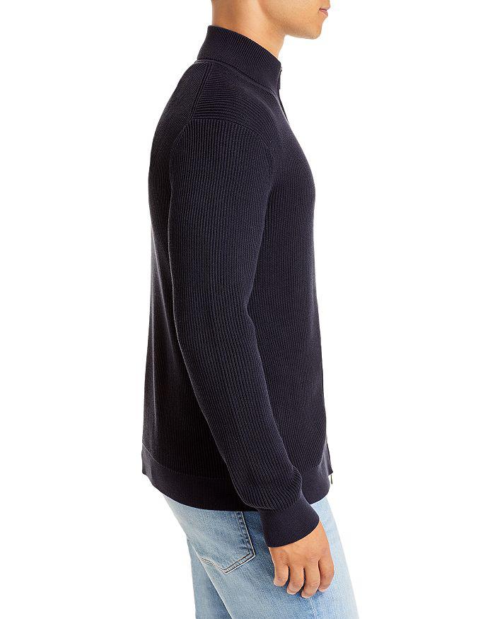 Walton Organic Cotton Full Zip Ribbed Sweater商品第4张图片规格展示