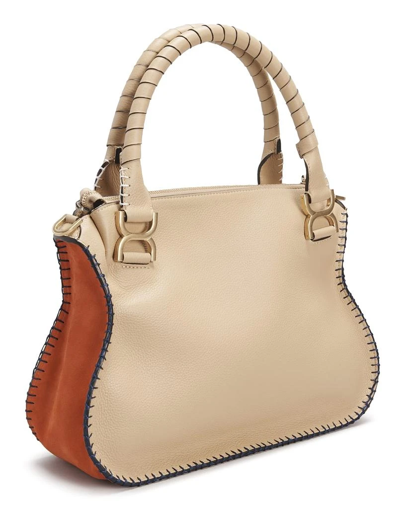 商品Chloé|Marcie Medium Colorblock Satchel Bag,价格¥13812,第4张图片详细描述