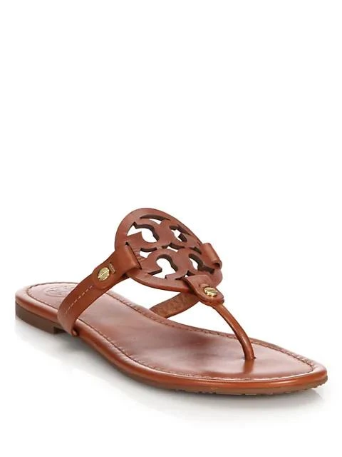 商品Tory Burch|Miller Leather Thong Sandals,价格¥1491,第1张图片