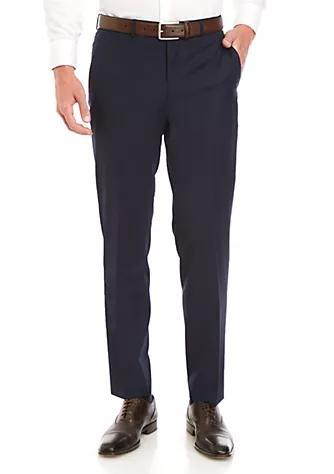 商品Ralph Lauren|Navy Solid Dress Pants,价格¥1304,第1张图片