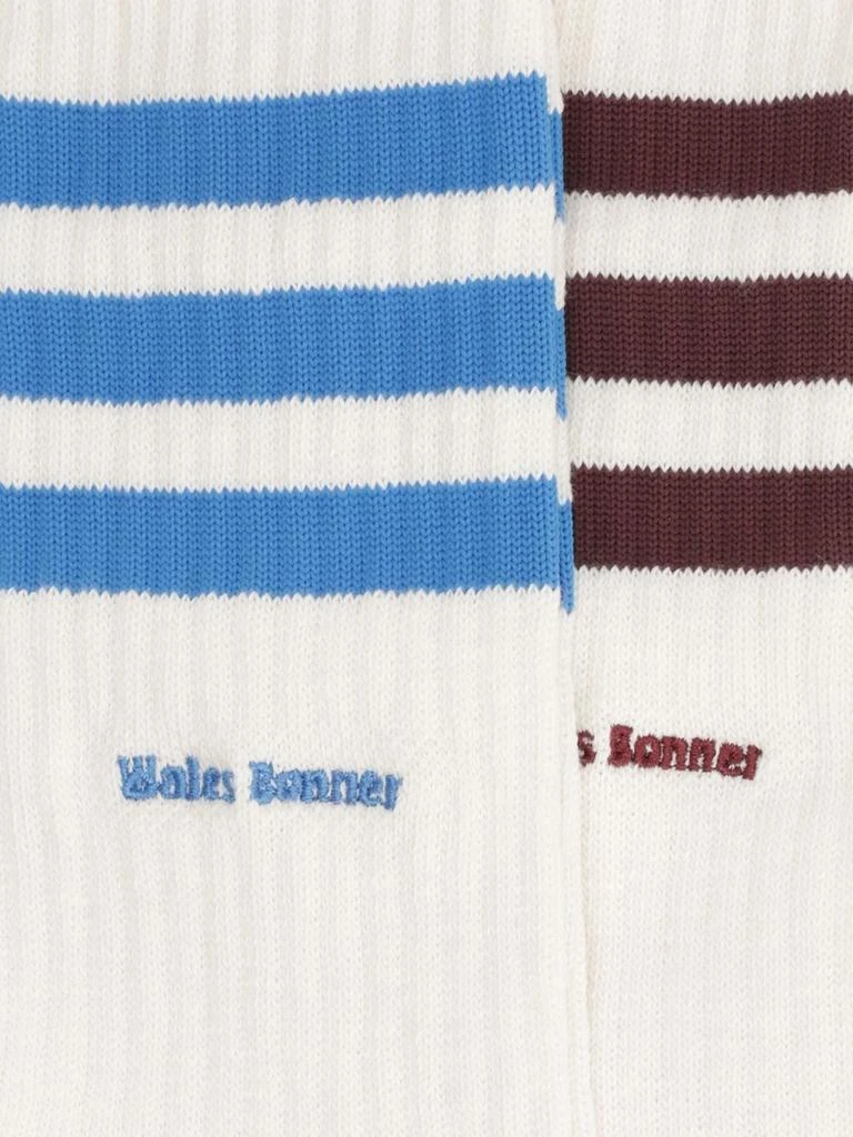 商品Adidas|Adidas By Wales Bonner Three Stiped Two Pack Socks,价格¥502,第4张图片详细描述