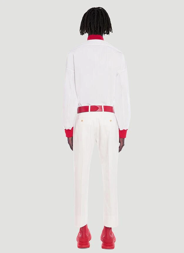 商品Alexander McQueen|Straight-Leg Pants in White,价格¥1758,第4张图片详细描述