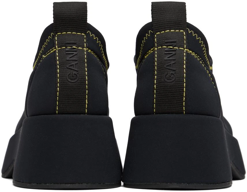商品Ganni|Black Retro Flatform Loafers,价格¥1477,第2张图片详细描述