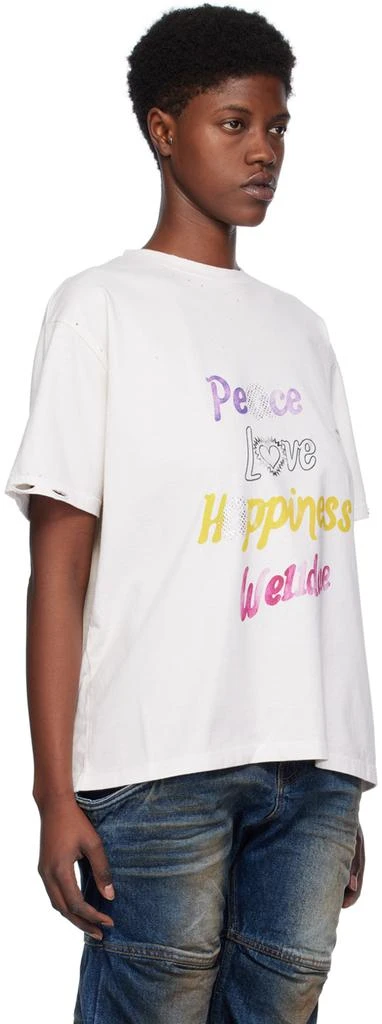 商品We11done|White Lettering T-Shirt,价格¥3278,第2张图片详细描述