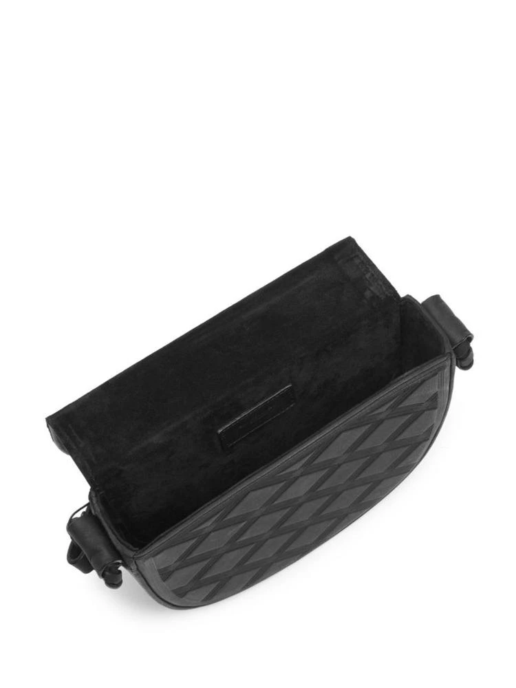 商品Yves Saint Laurent|Embossed Leather Half Moon Shoulder Bag With Tassle,价格¥16694,第2张图片详细描述