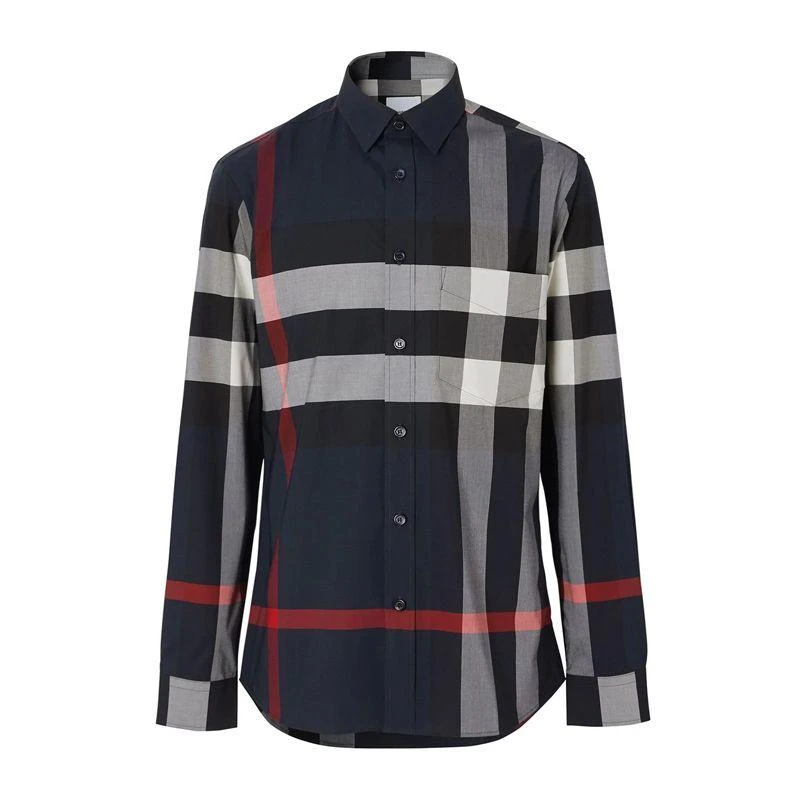 商品Burberry|BURBERRY 格纹男士衬衫 8018111,价格¥4252,第1张图片