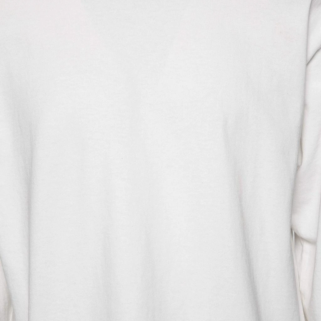 商品[二手商品] Louis Vuitton|Louis Vuitton White Cotton Logo Embroidered Long Sleeve T-Shirt M,价格¥2975,第3张图片详细描述