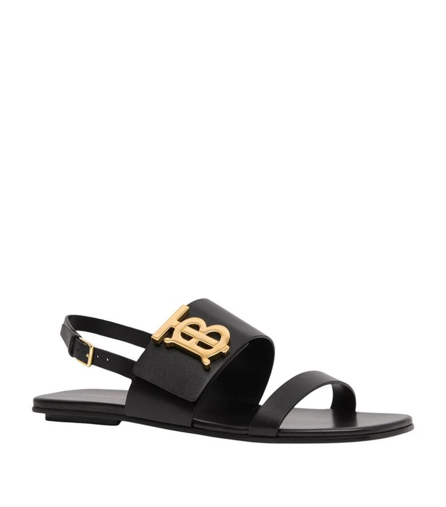 商品Burberry|Leather TB Monogram Sandals,价格¥4719,第4张图片详细描述