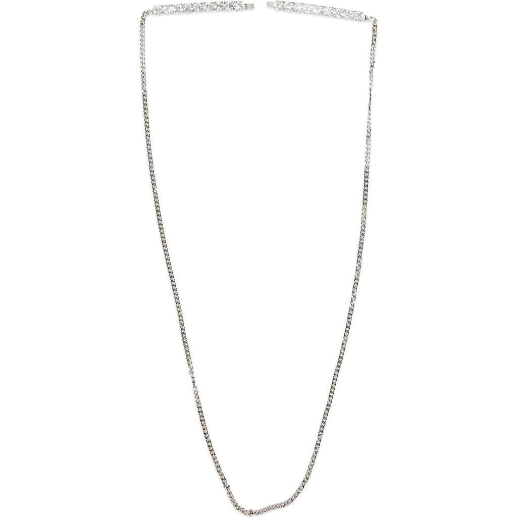 商品MAISON MARGIELA|Crystal Barrette Necklace - Silver,价格¥796,第1张图片