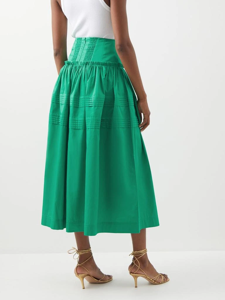 商品Aje|Pintucked poplin midi skirt,价格¥2302,第5张图片详细描述