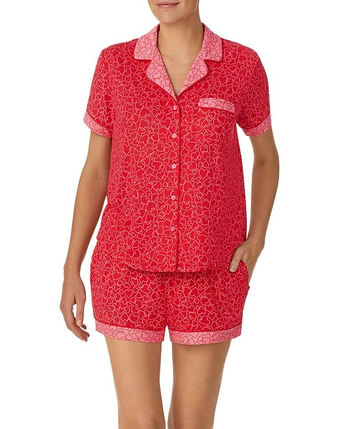 商品Kate Spade|Printed Short Boxer Pajama Set,价格¥350,第1张图片